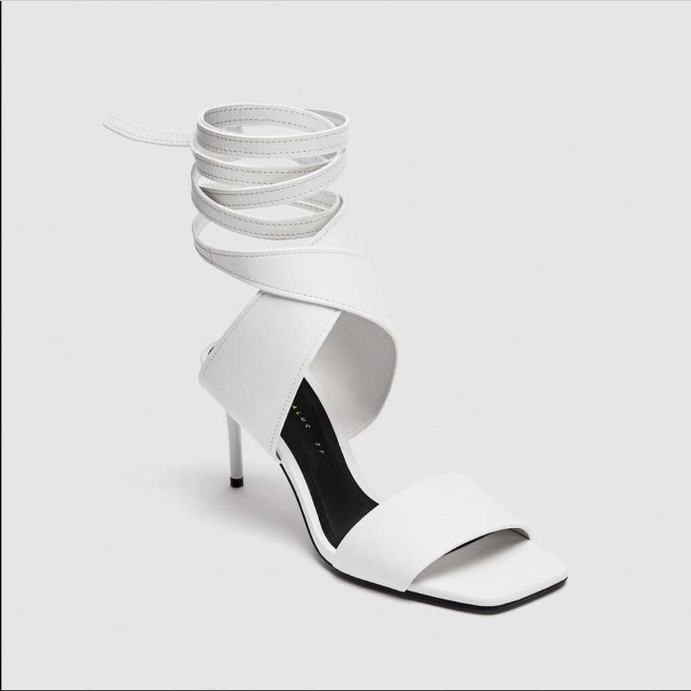 Zara Ankle Tie Heels